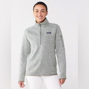 Patagonia Better Sweater Quarter-Zip Fleece Pullover, heather grey, medium
